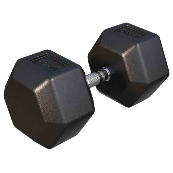 Halter hexagonal cu cauciuc 2 - 50 kg