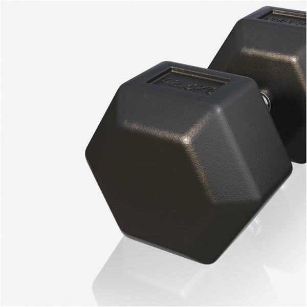 Halter hexagonal cu cauciuc 2 - 50 kg
