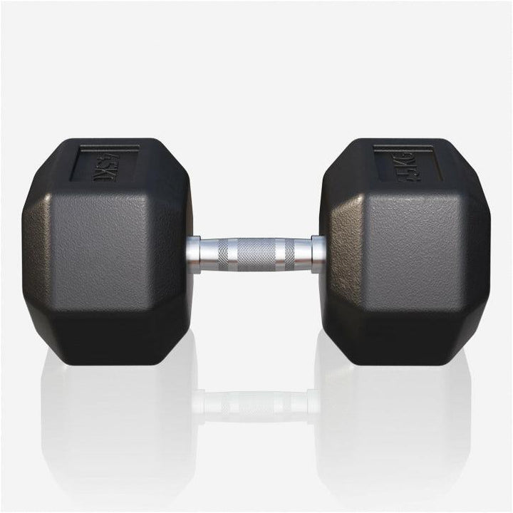 Halter hexagonal cu cauciuc 2 - 50 kg