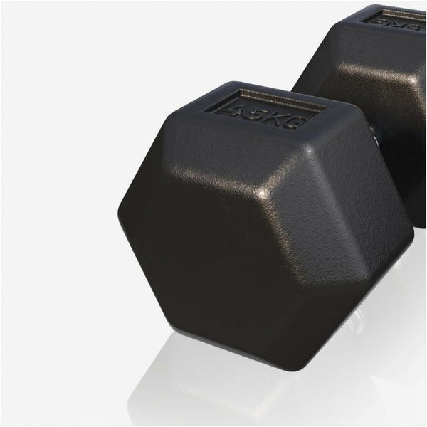 Halter hexagonal cu cauciuc 2 - 50 kg