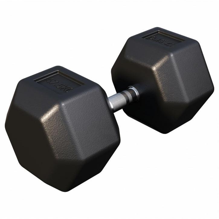 Halter hexagonal cu cauciuc 2 - 50 kg
