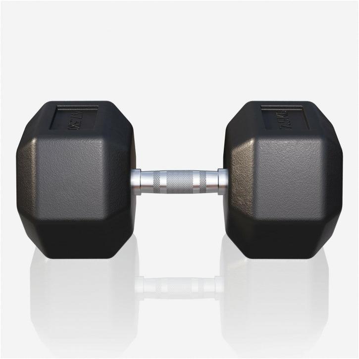 Halter hexagonal cu cauciuc 2 - 50 kg