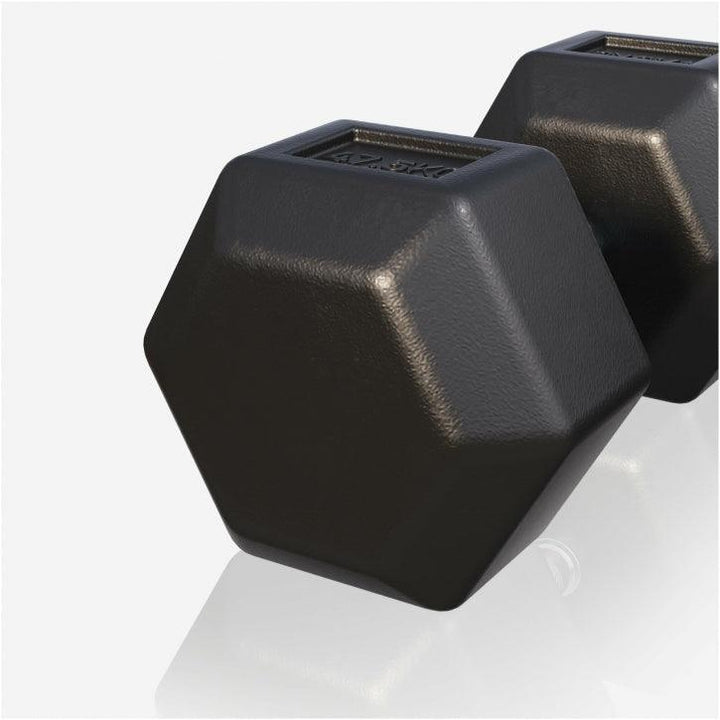 Halter hexagonal cu cauciuc 2 - 50 kg