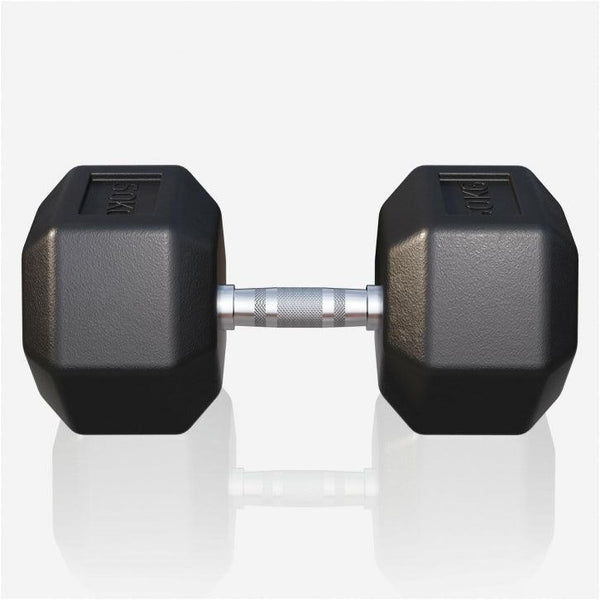 Halter hexagonal cu cauciuc 2 - 50 kg