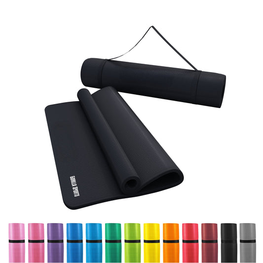 Saltea de yoga cu curea de transport 190 x 60/100 x 1,5 cm