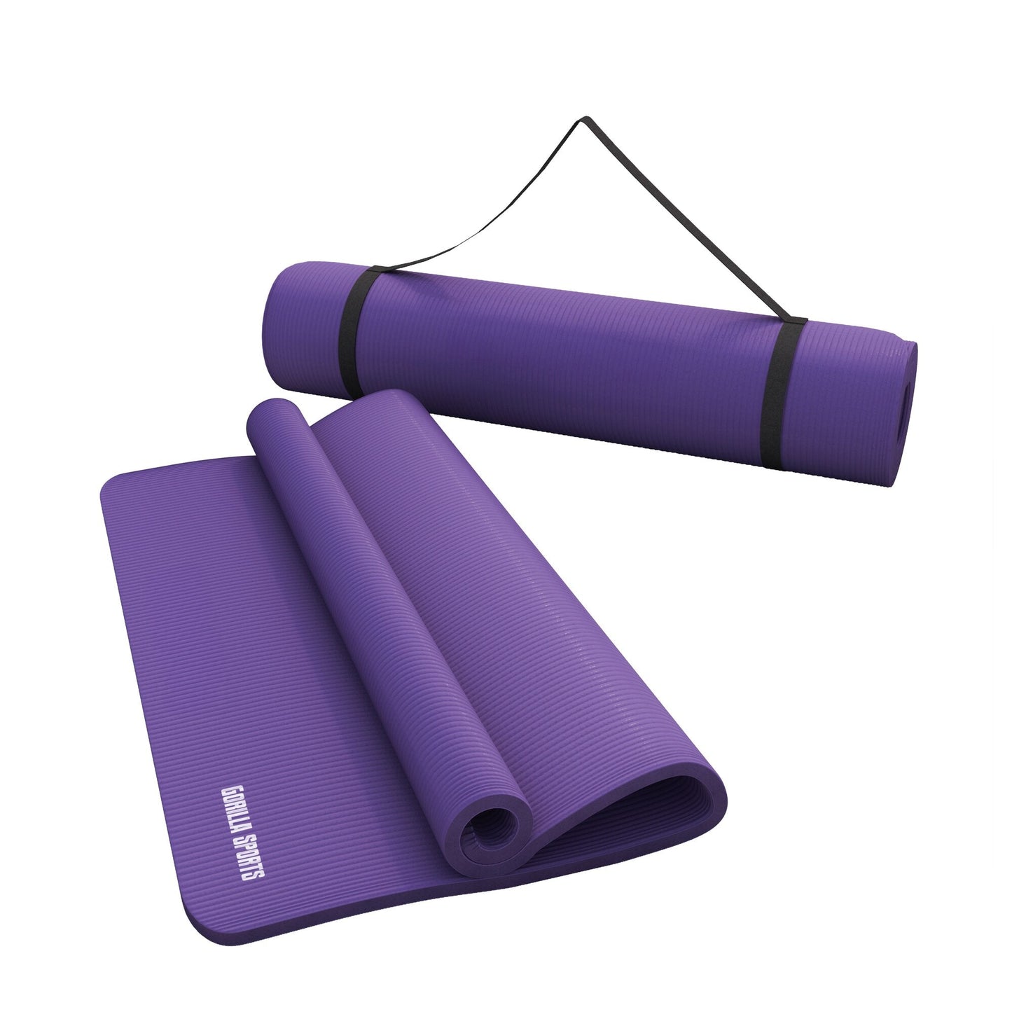 Saltea de yoga cu curea de transport 190 x 60/100 x 1,5 cm