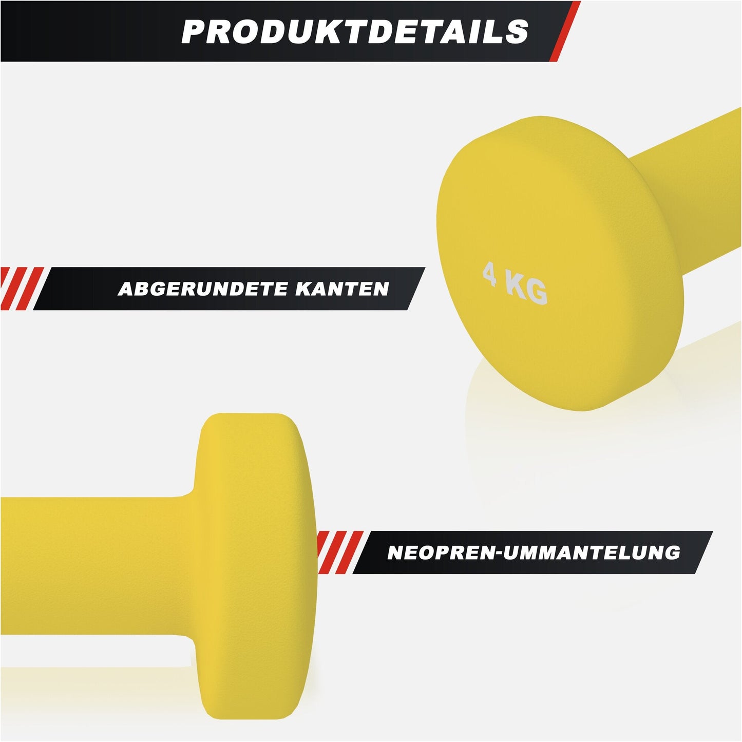 Halterele de gimnastică din neopren, rotunde, 1 - 10 kg