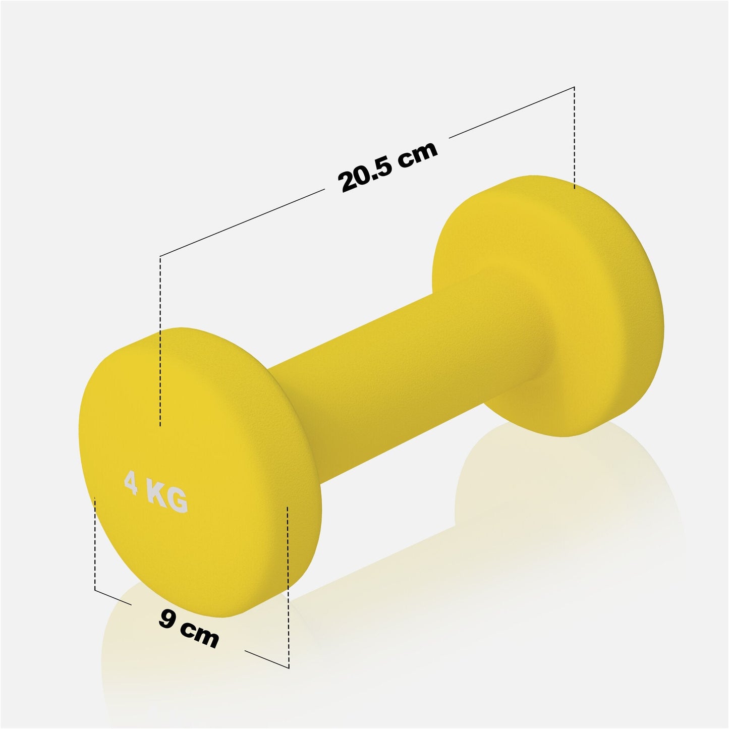 Halterele de gimnastică din neopren, rotunde, 1 - 10 kg