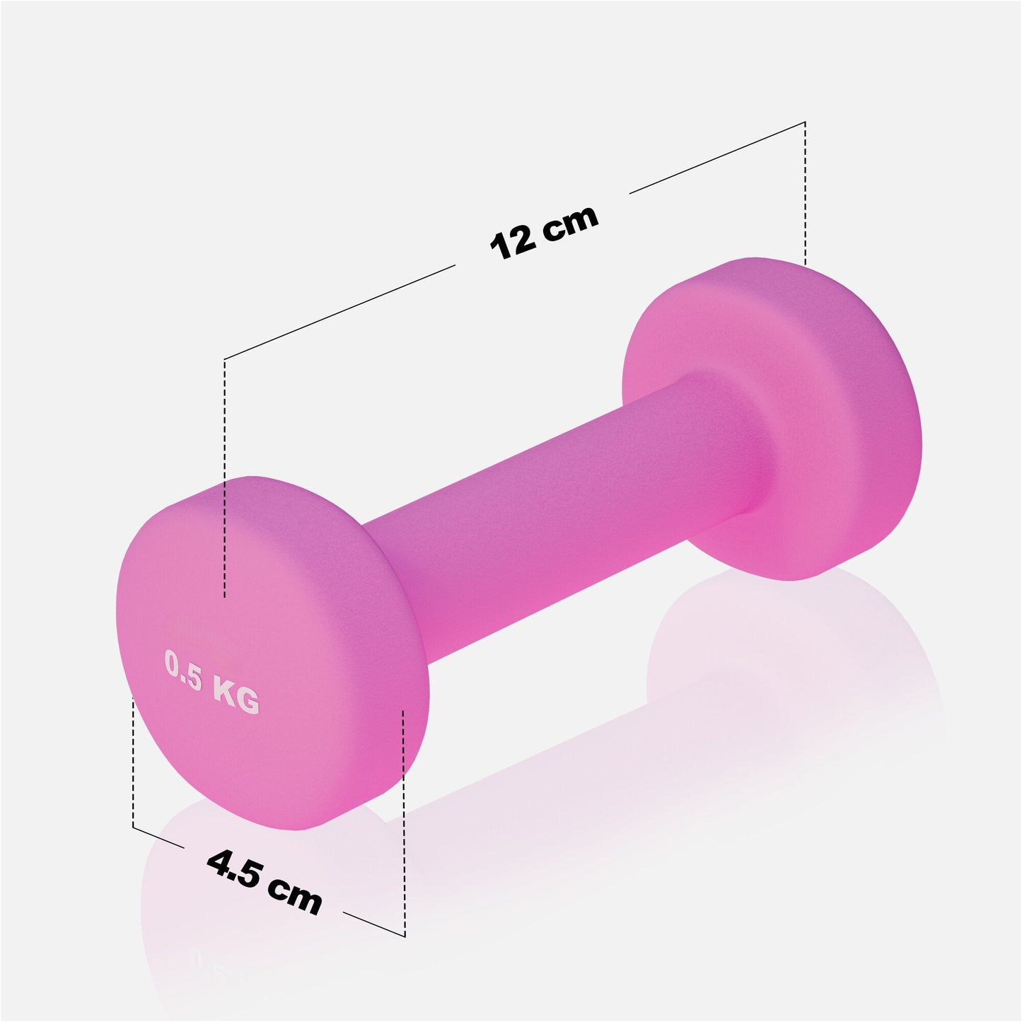 Halterele de gimnastică din neopren, rotunde, 1 - 10 kg