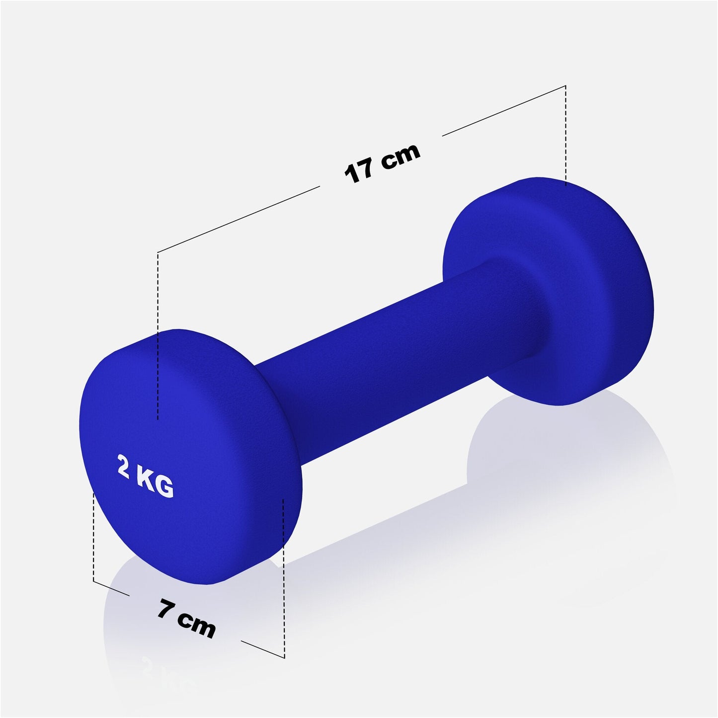 Halterele de gimnastică din neopren, rotunde, 1 - 10 kg