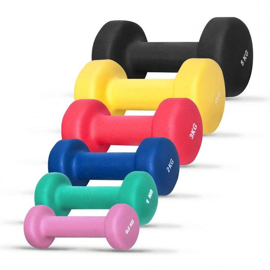 Halterele de gimnastică din neopren, rotunde, 1 - 10 kg