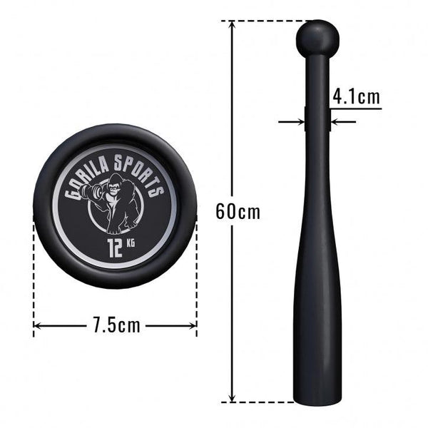 Indian Clubbells 2-20 KG - Gorilla Sports Ro