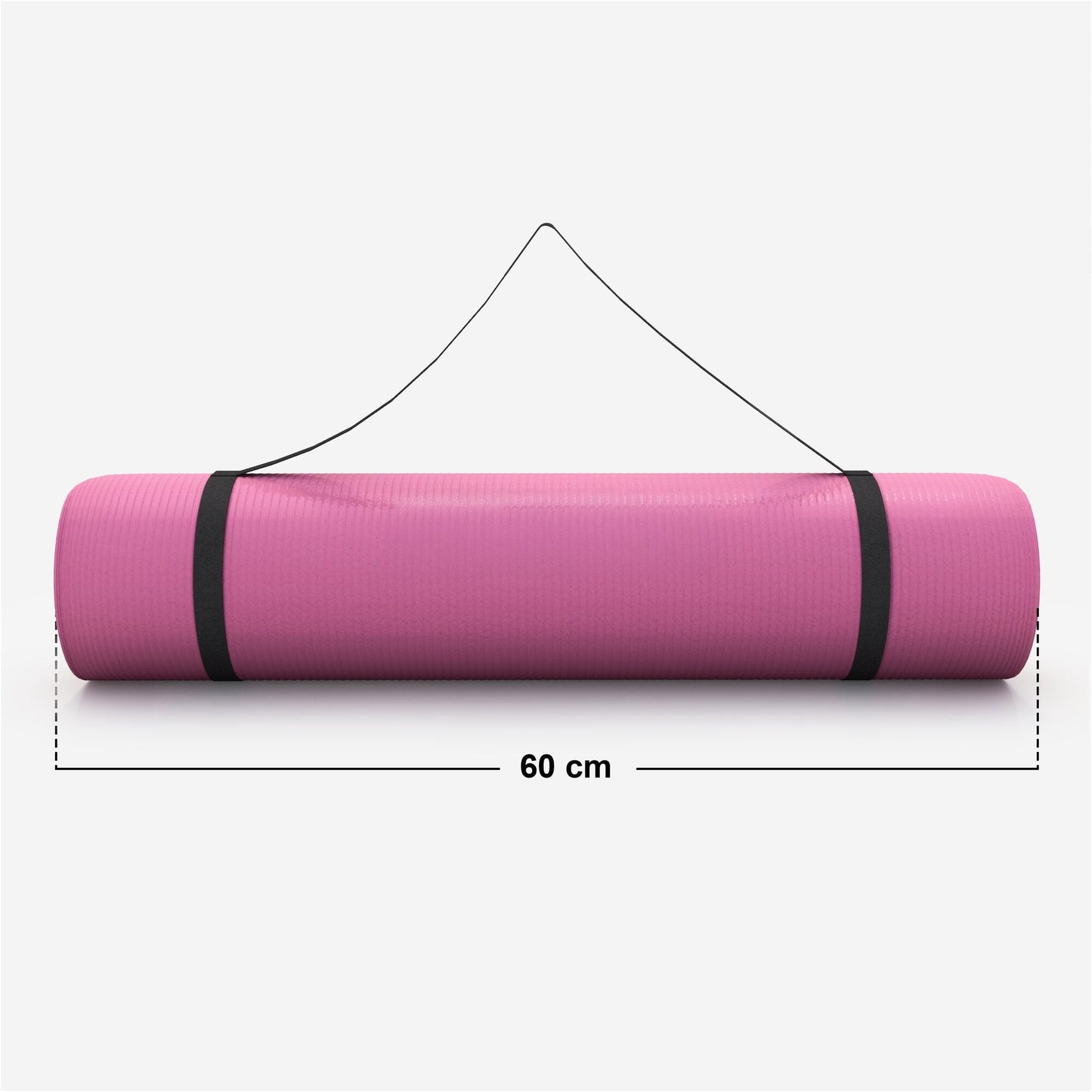 Saltea de yoga cu curea de transport 190 x 60/100 x 1,5 cm