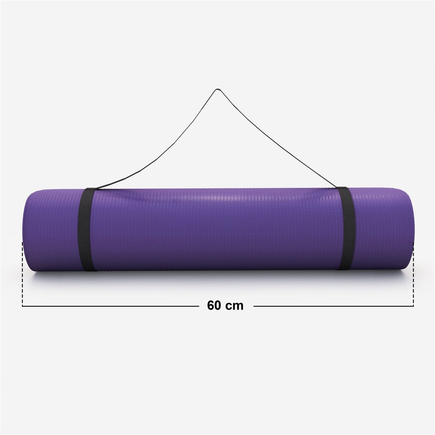 Saltea de yoga cu curea de transport 190 x 60/100 x 1,5 cm