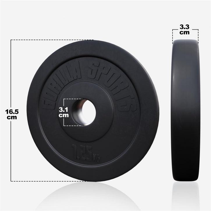 Disc din plastic umplut cu ciment, 1,25 - 15 kg, 30/31 mm