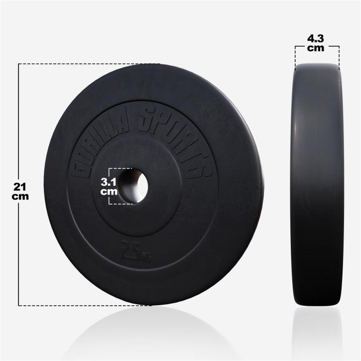 Disc din plastic umplut cu ciment, 1,25 - 15 kg, 30/31 mm