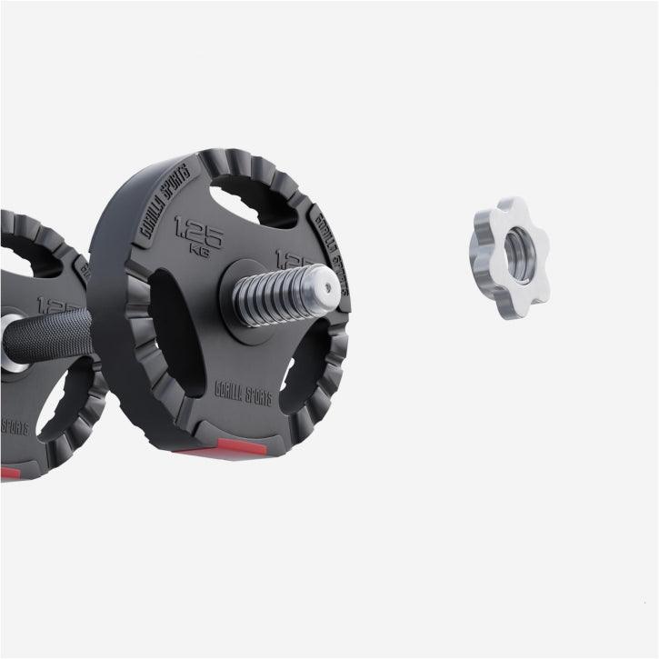 Discuri din plastic umplute cu ciment, cu grip, 1,25 - 15 kg, 30/31 mm