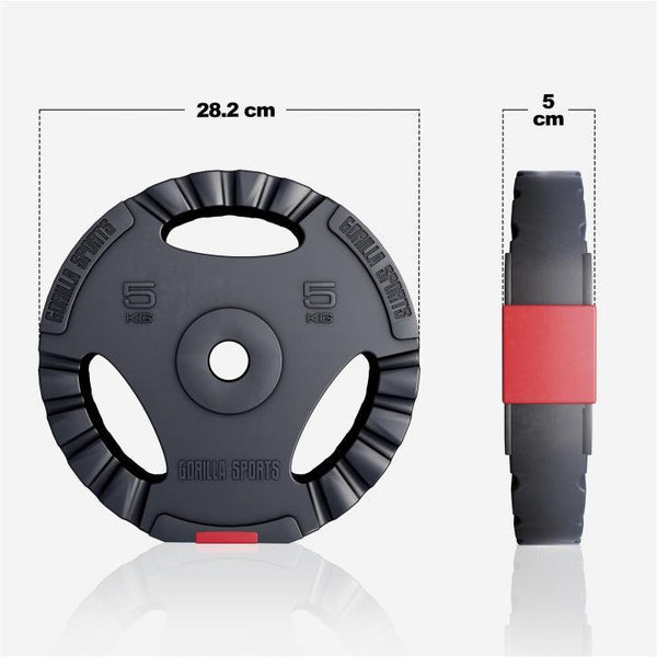 Discuri de halteră din plastic Gripper 1,25 - 15 kg