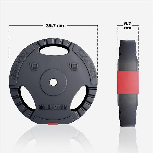 Discuri de halteră din plastic Gripper 1,25 - 15 kg