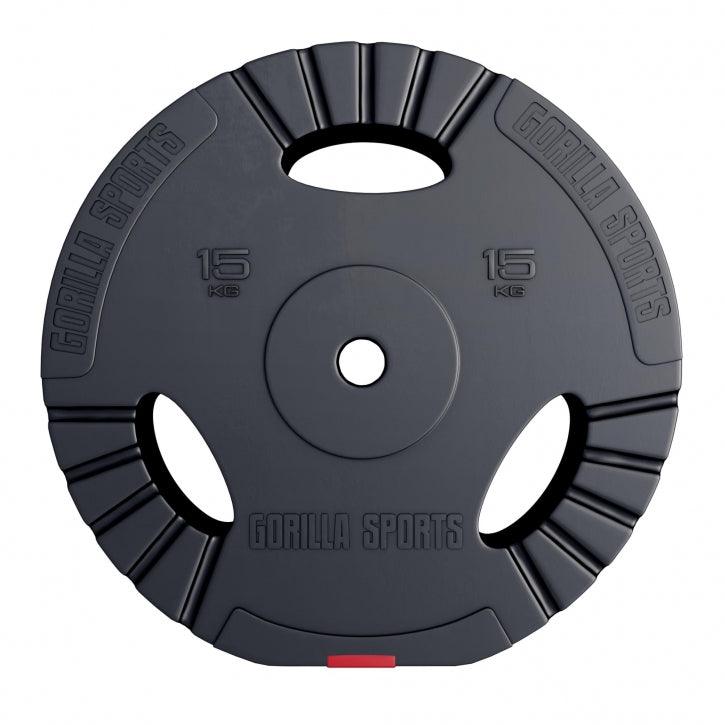 Discuri din plastic umplute cu ciment, cu grip, 1,25 - 15 kg, 30/31 mm