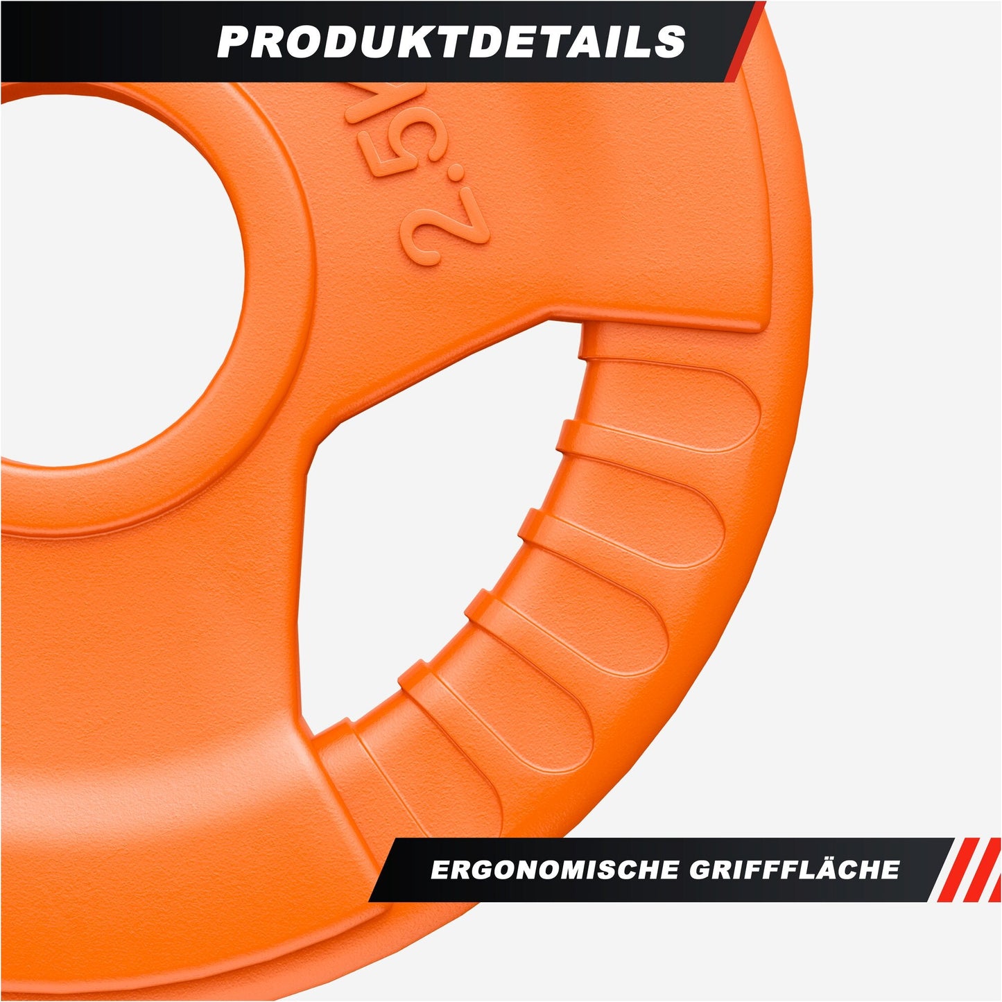 Discuri olimpice cu grip, cauciucate, 1,25 - 25 kg, 50/51 mm