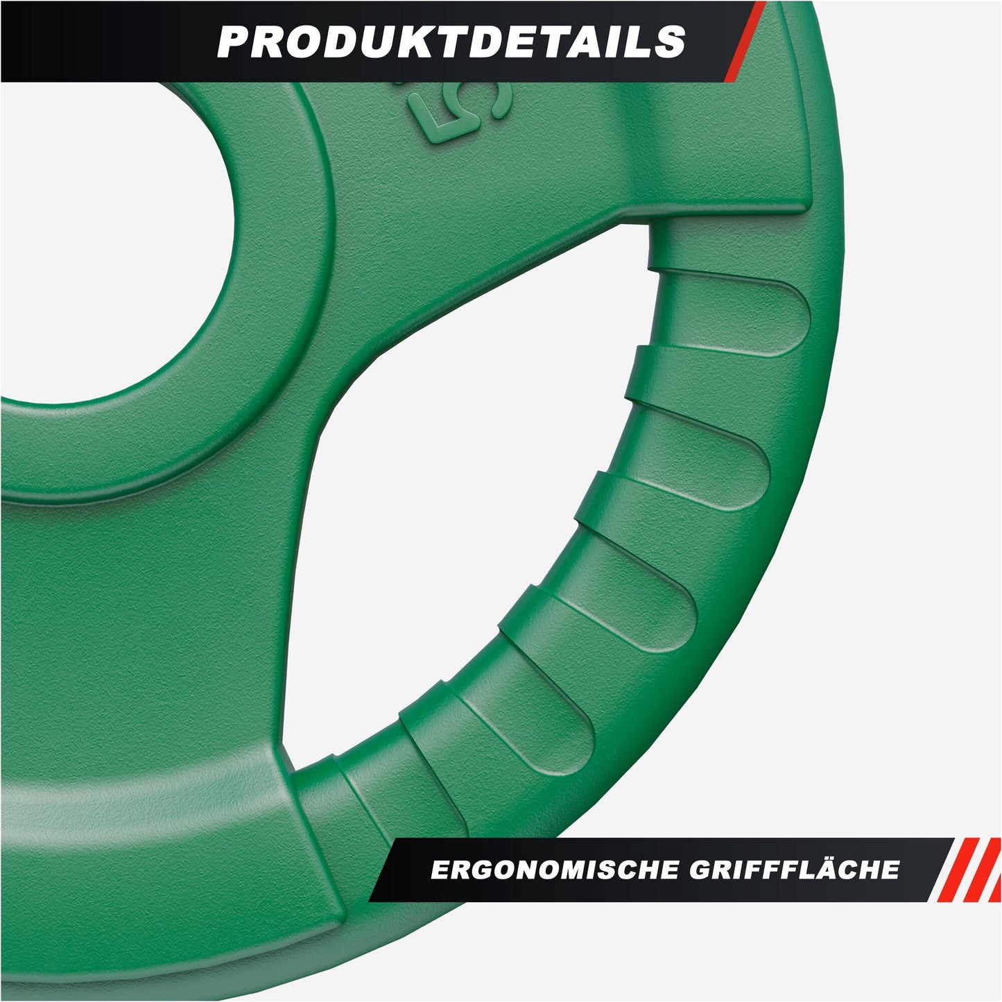 Discuri olimpice cu grip, cauciucate, 1,25 - 25 kg, 50/51 mm