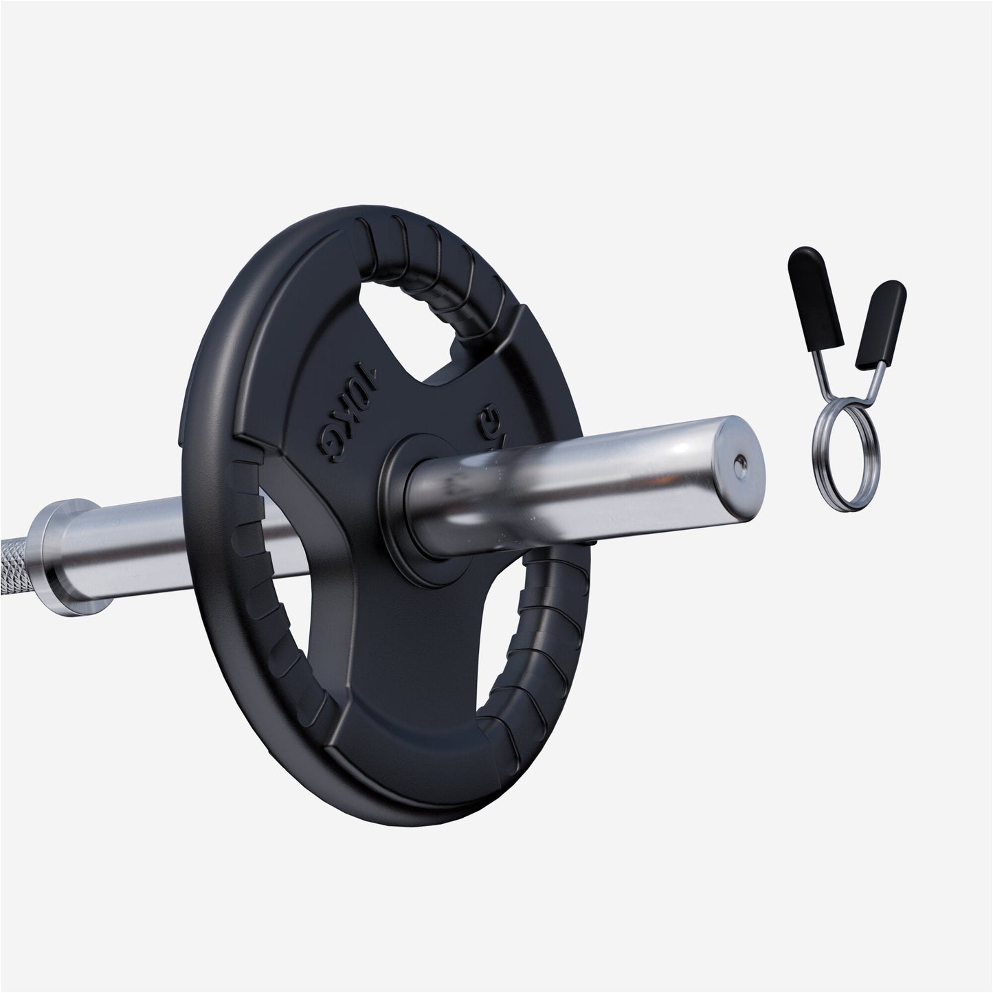 Discuri olimpice cu grip, cauciucate, 1,25 - 25 kg, 50/51 mm