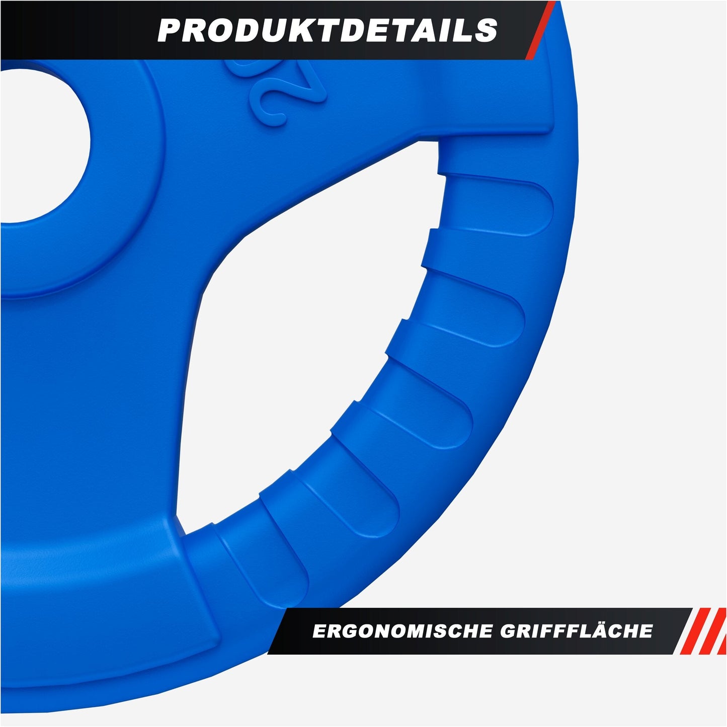 Discuri olimpice cu grip, cauciucate, 1,25 - 25 kg, 50/51 mm