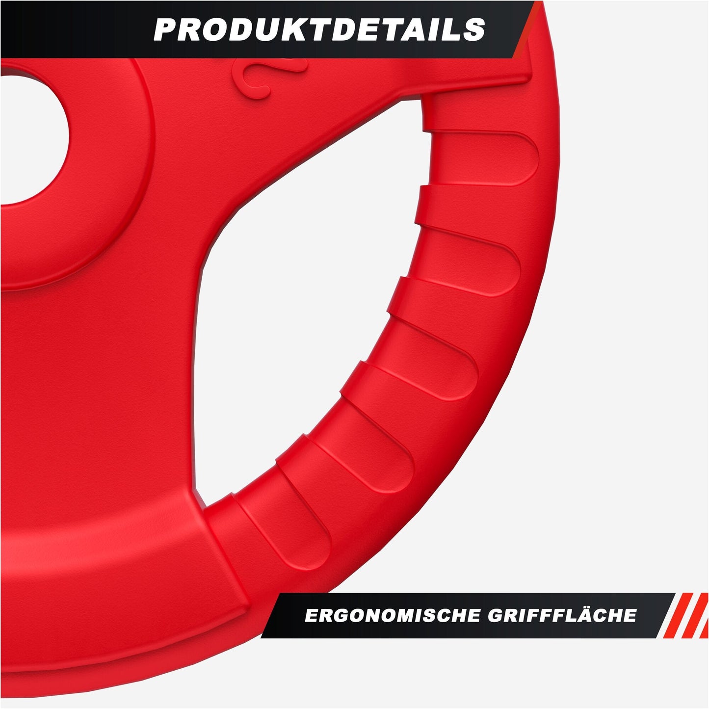Discuri olimpice cu grip, cauciucate, 1,25 - 25 kg, 50/51 mm