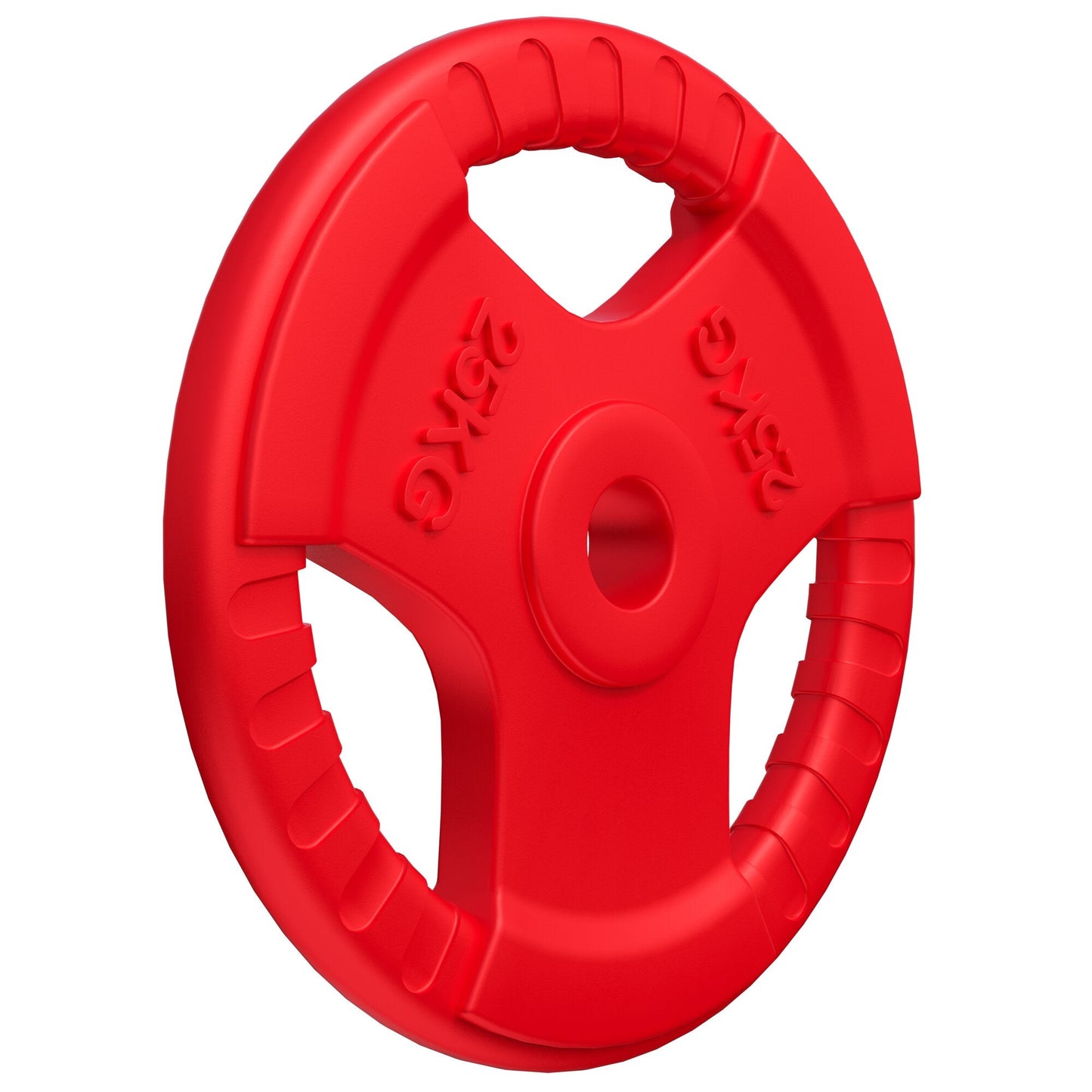 Discuri olimpice cu grip, cauciucate, 1,25 - 25 kg, 50/51 mm