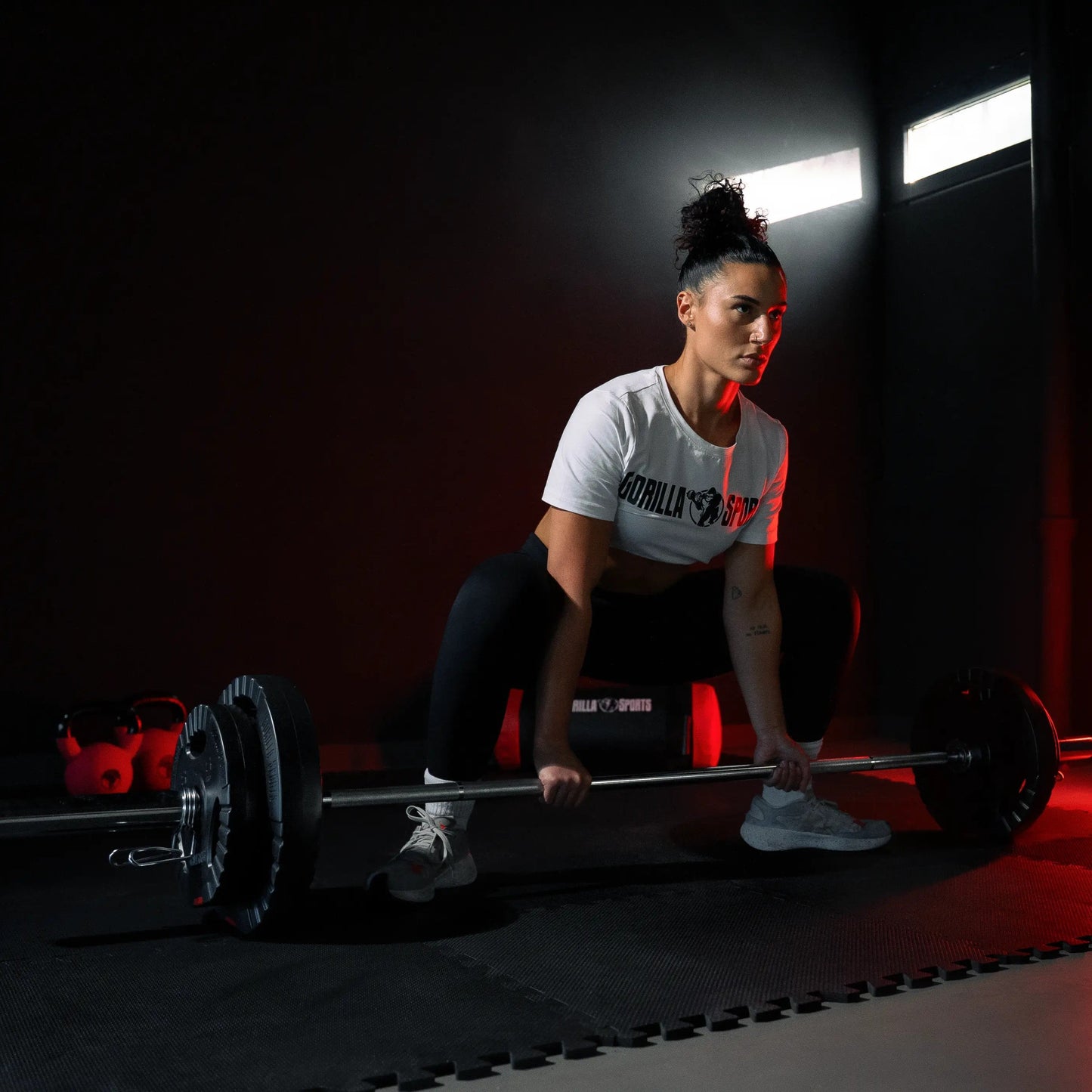 Bară olimpică de 218 cm cu închizători