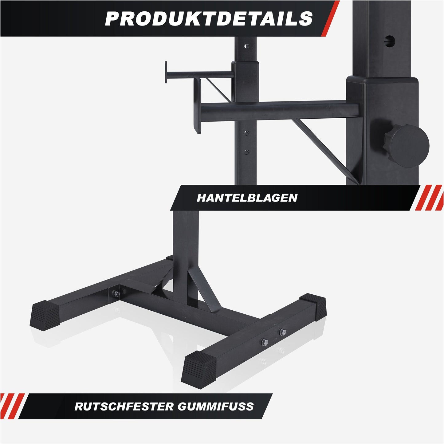 Set suport pentru haltere Squat Rack, incluzând set de haltere din plastic de 35 kg