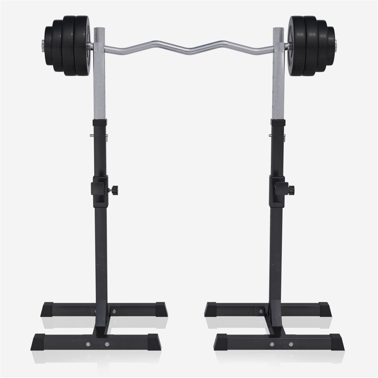 Set suport pentru haltere Squat Rack, incluzând set de haltere din plastic de 35 kg