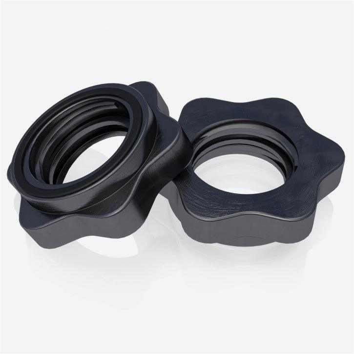 Set de 2 haltere de 35 cm cu închizători în formă de stea