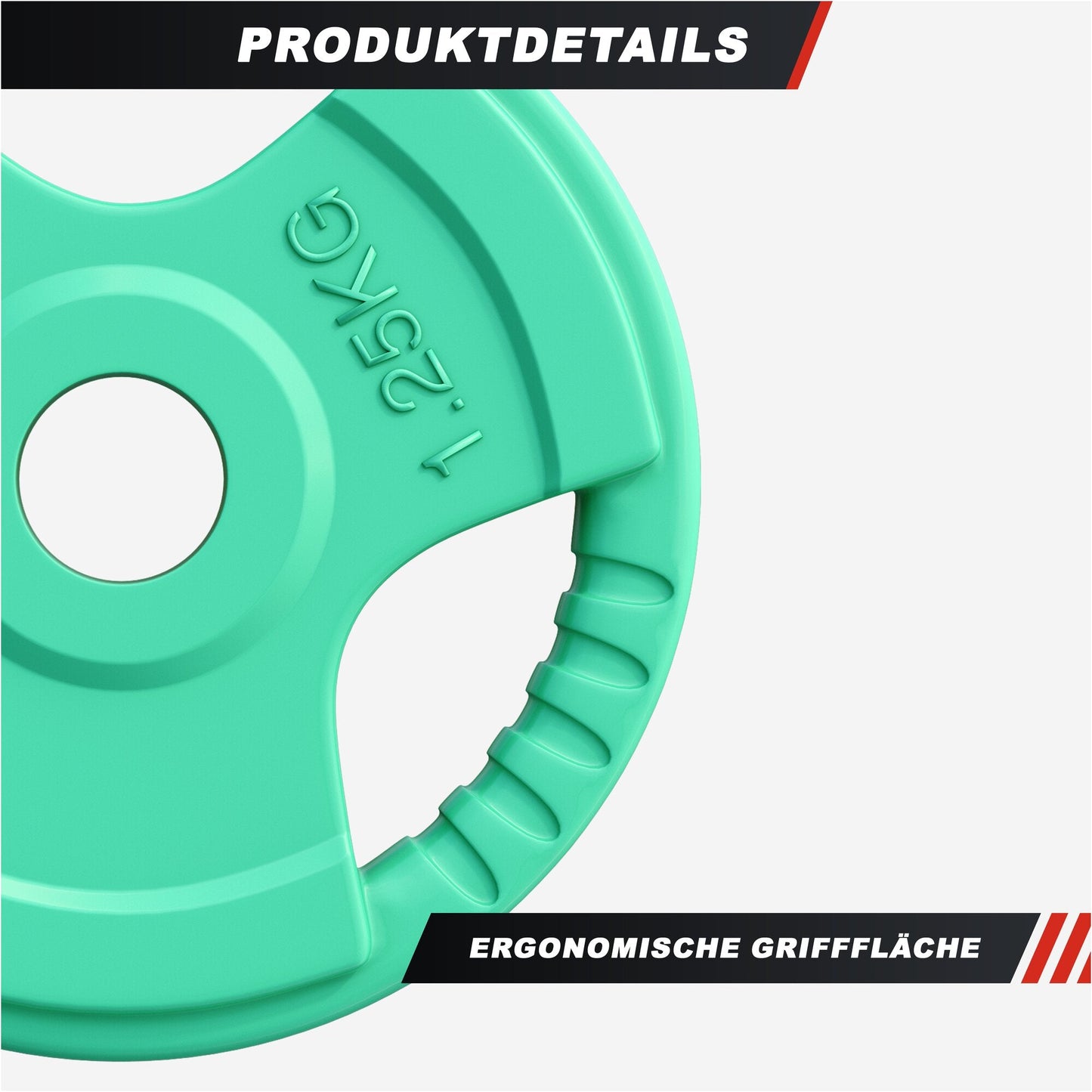 Discuri cu grip, cauciucate, 1,25 - 25 kg, 30/31 mm