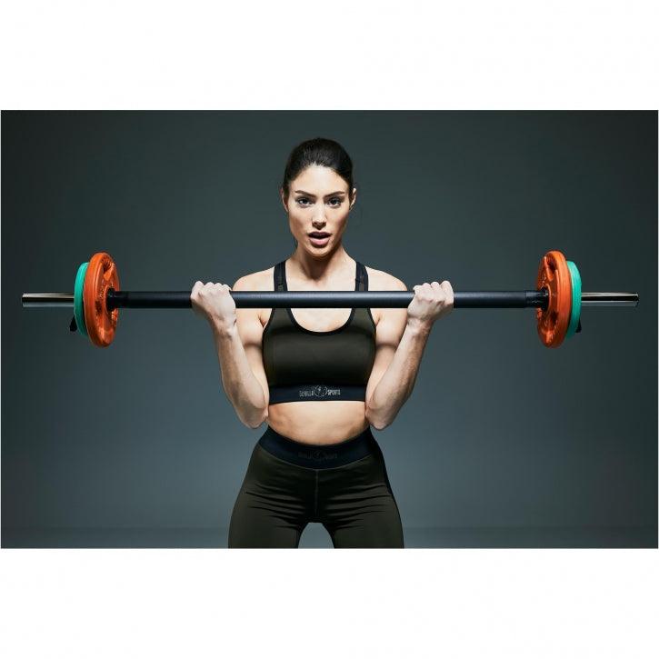 Discuri din fontă cauciucat cu grip 1,25-25Kg 31mm - Gorilla Sports Ro