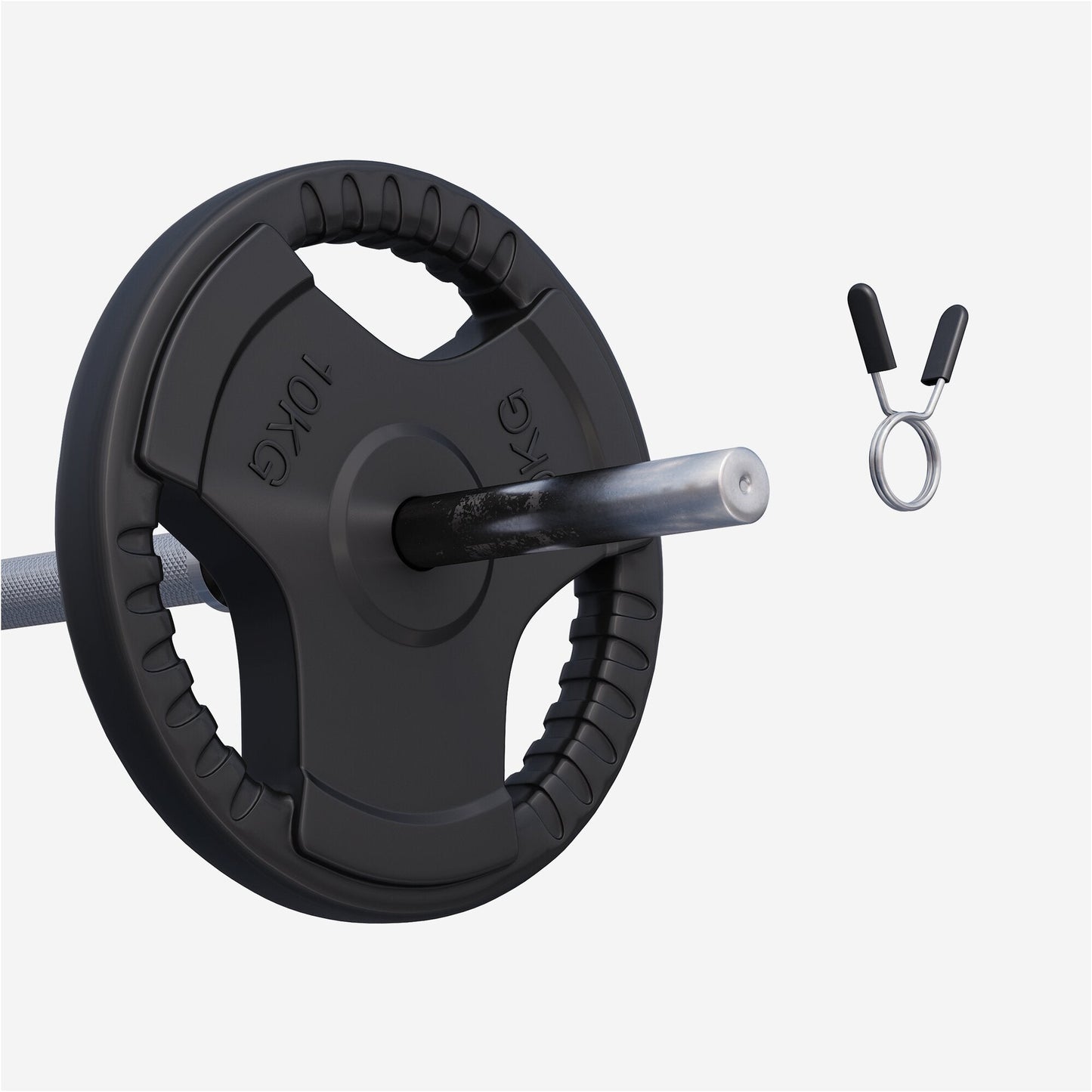 Discuri cu grip, cauciucate, 1,25 - 25 kg, 30/31 mm