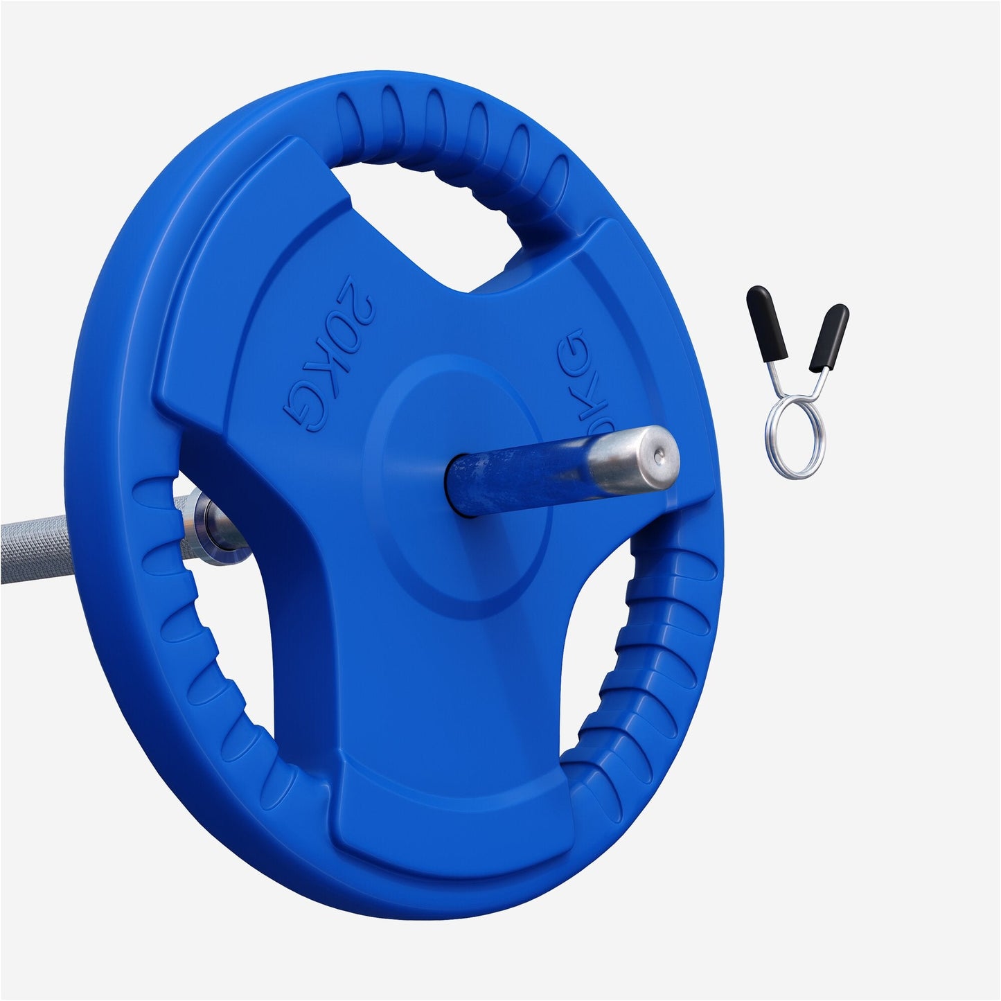 Discuri cu grip, cauciucate, 1,25 - 25 kg, 30/31 mm