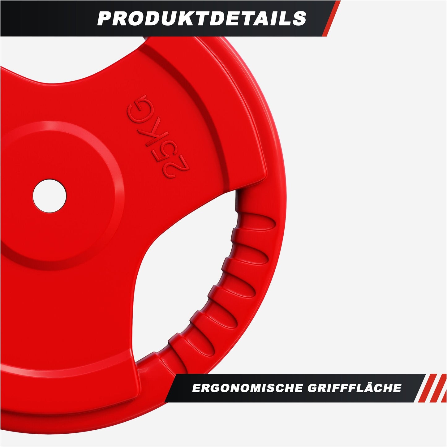 Discuri cu grip, cauciucate, 1,25 - 25 kg, 30/31 mm