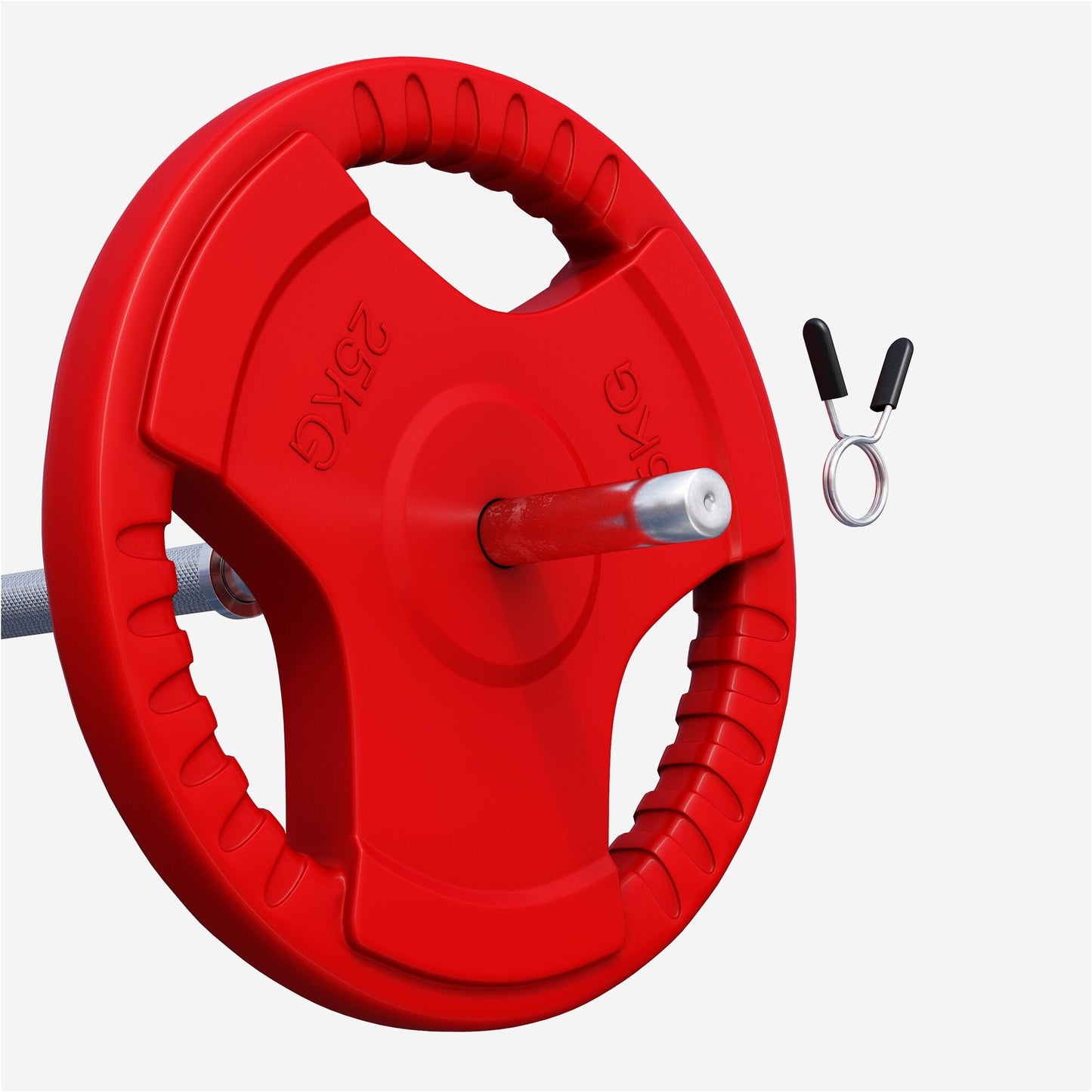 Discuri cu grip, cauciucate, 1,25 - 25 kg, 30/31 mm