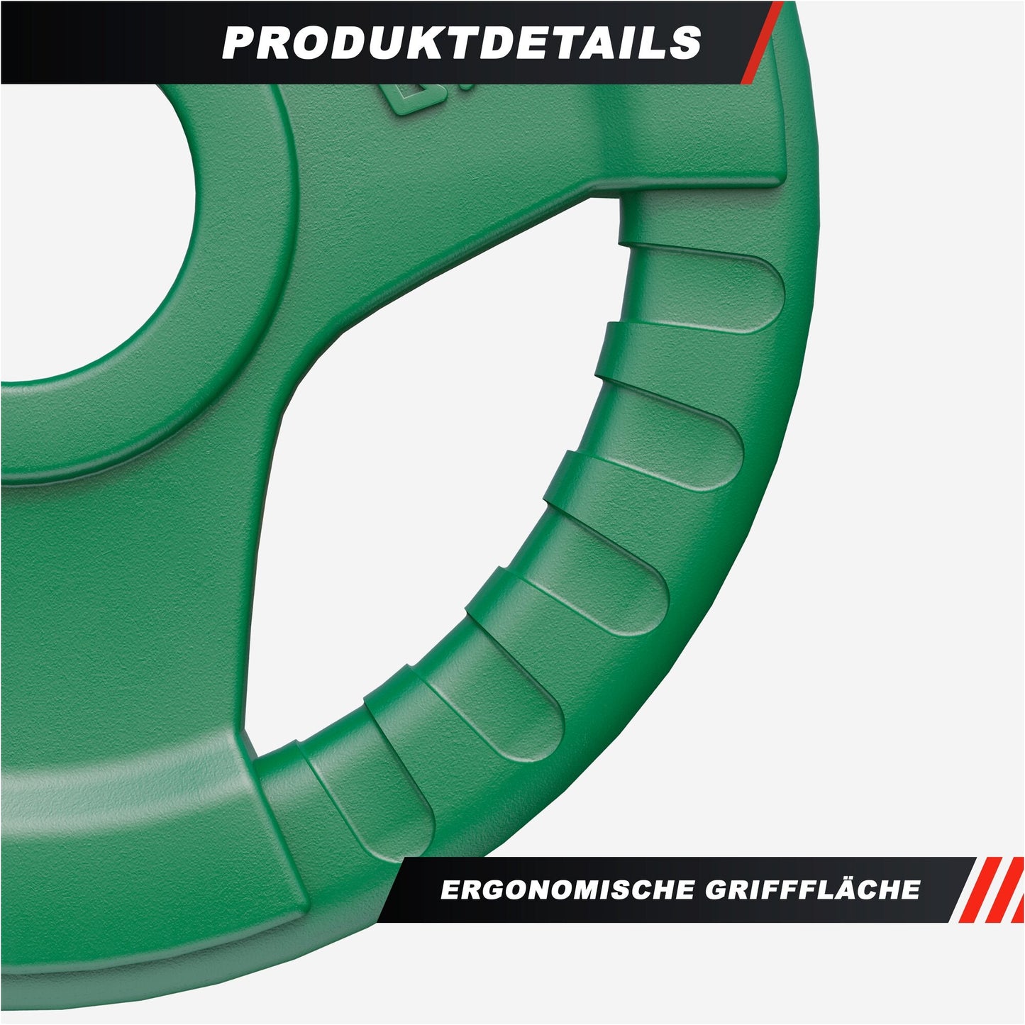 Discuri olimpice cu grip, cauciucate, 1,25 - 25 kg, 50/51 mm