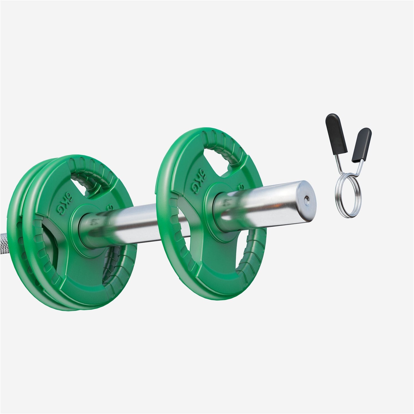 Discuri olimpice cu grip, cauciucate, 1,25 - 25 kg, 50/51 mm