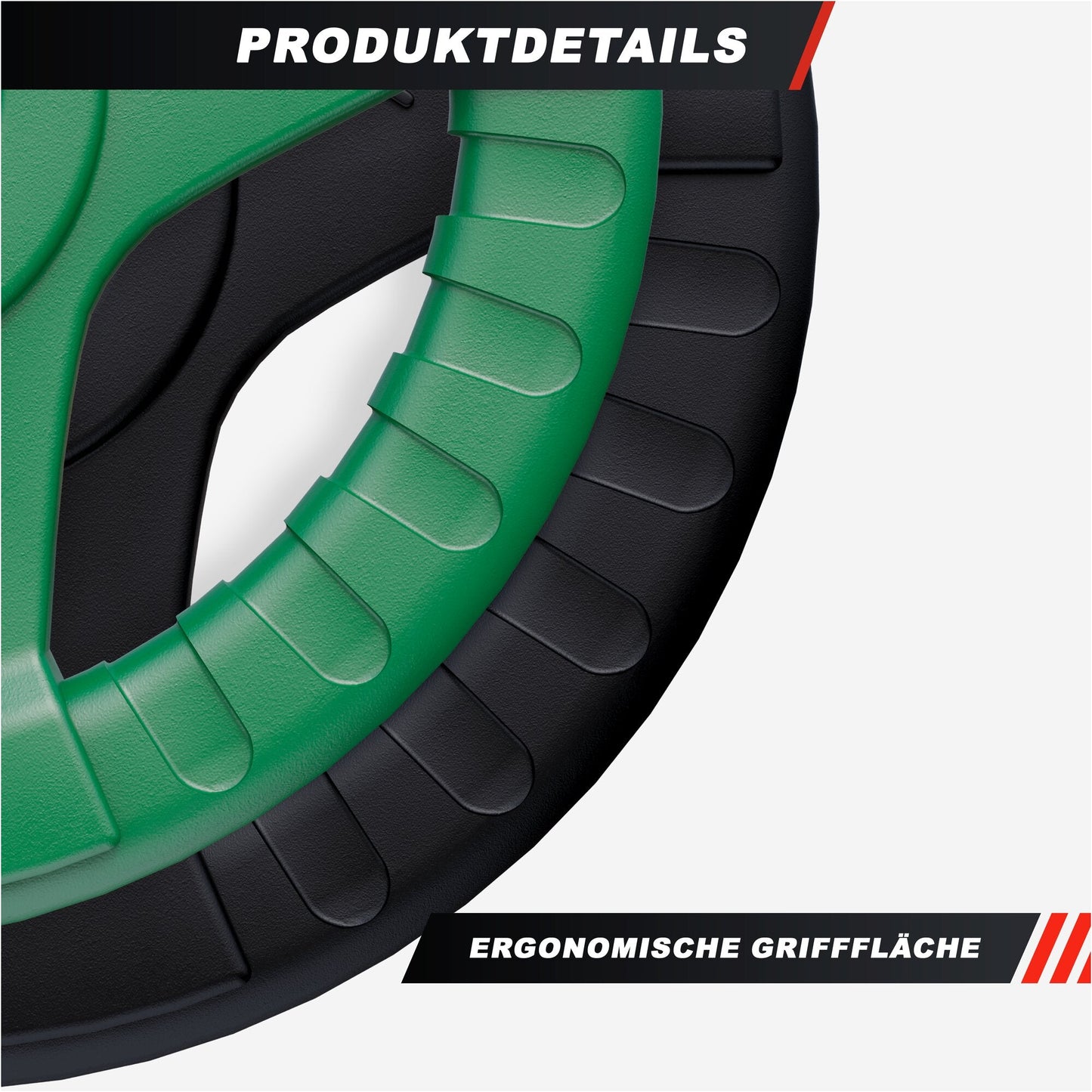 Discuri olimpice cu grip, cauciucate, 1,25 - 25 kg, 50/51 mm