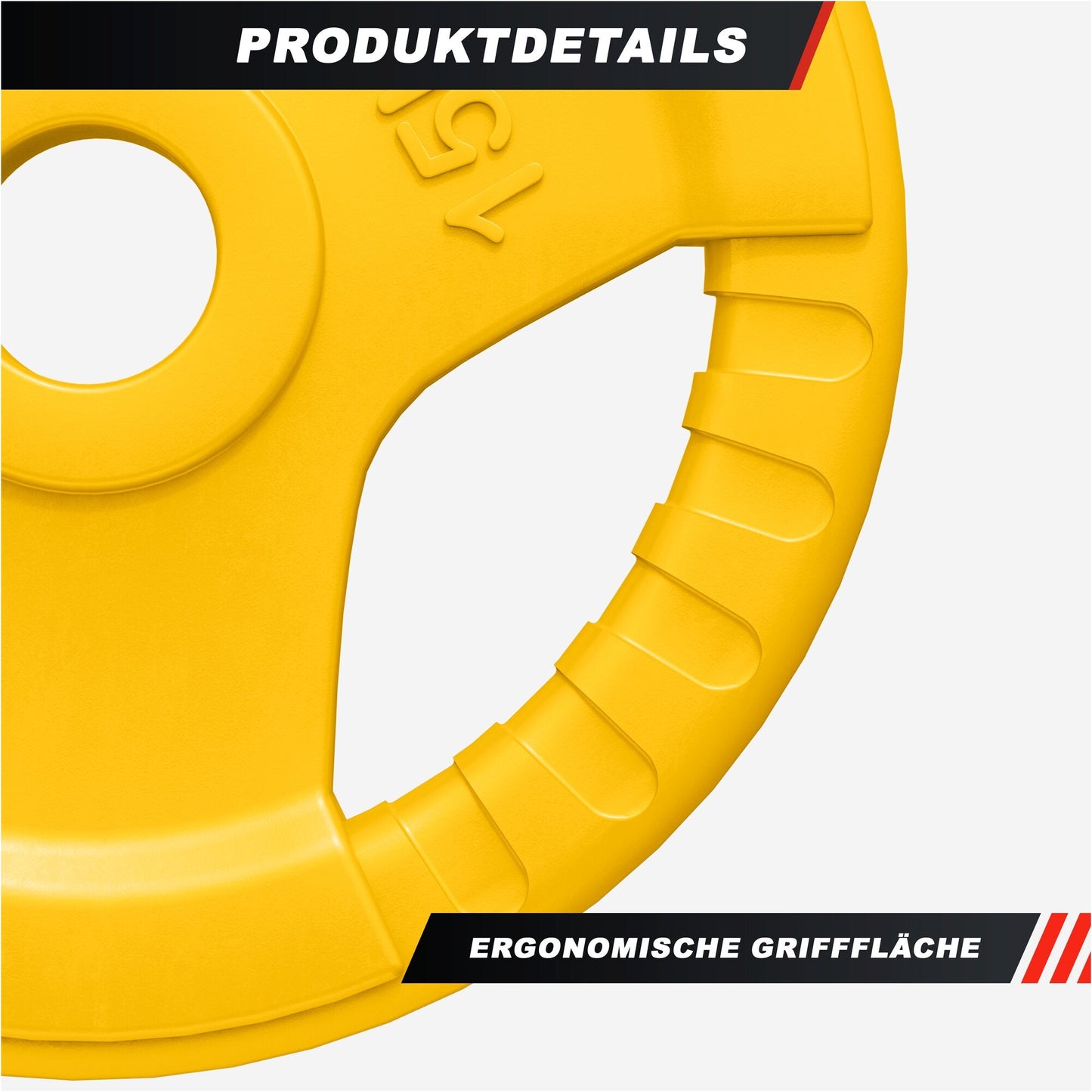 Discuri olimpice cu grip, cauciucate, 1,25 - 25 kg, 50/51 mm