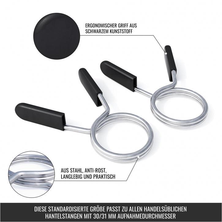 Set de 2 cleme cu arc pentru bare de haltere