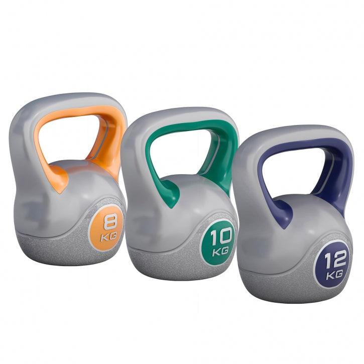 Kettlebell din plastic gri 2 - 20 kg