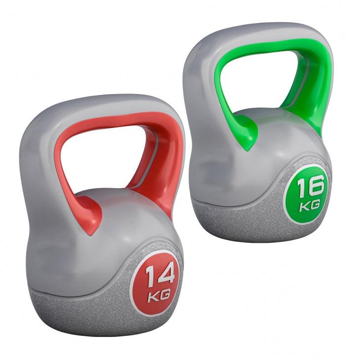Kettlebell din plastic gri 2 - 20 kg