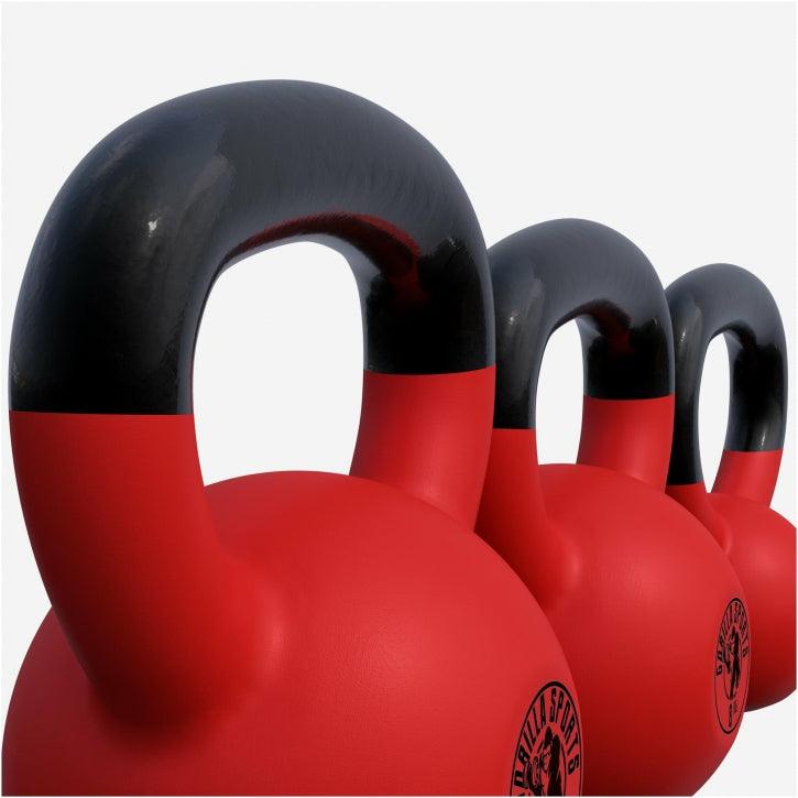 Kettlebell din fontă cu neopren roșu 2 - 32 kg