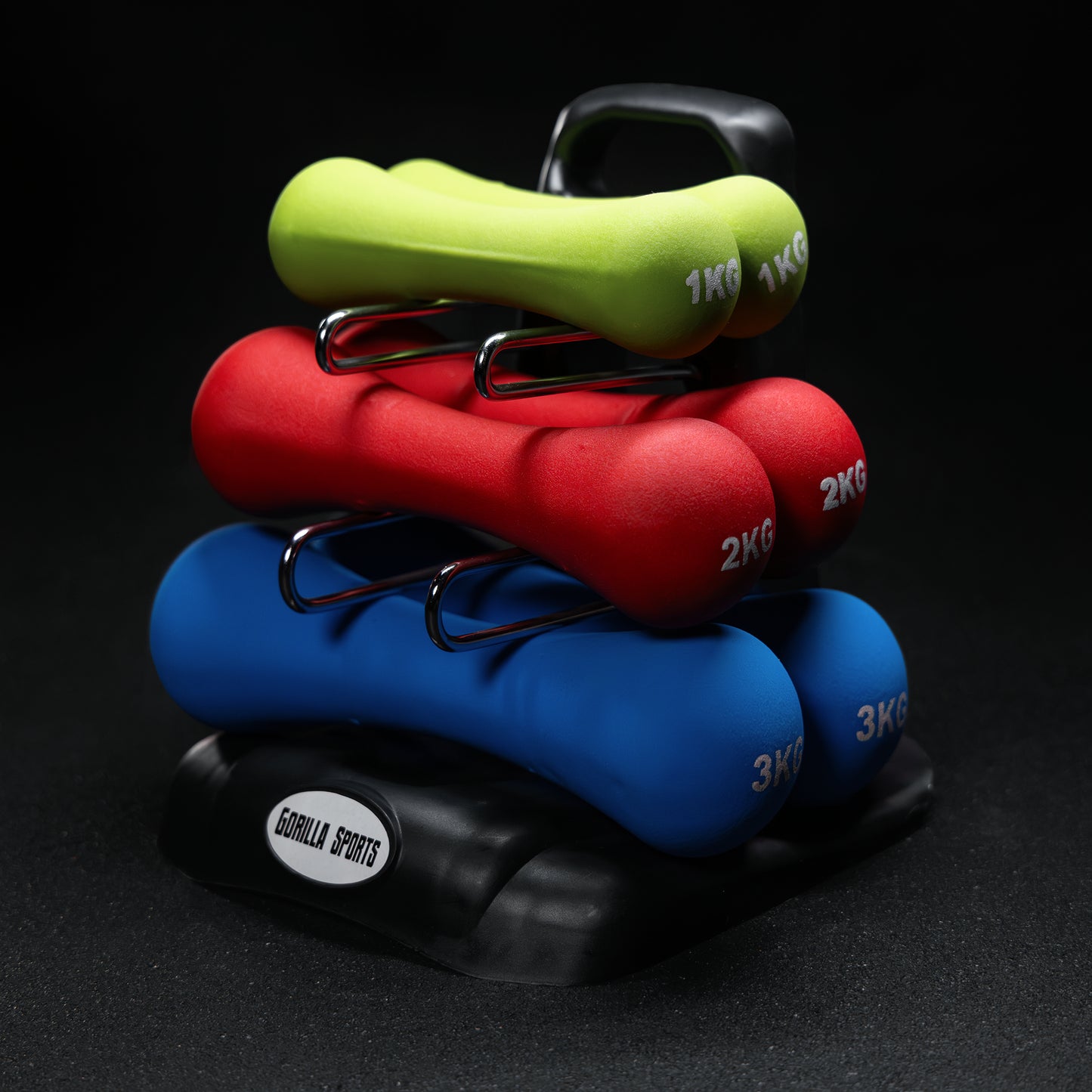 Set de gantere de gimnastică din neopren 12 kg