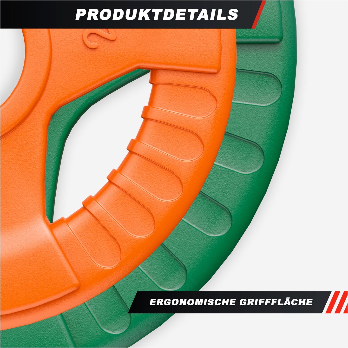 Discuri olimpice cu grip, cauciucate, 1,25 - 25 kg, 50/51 mm
